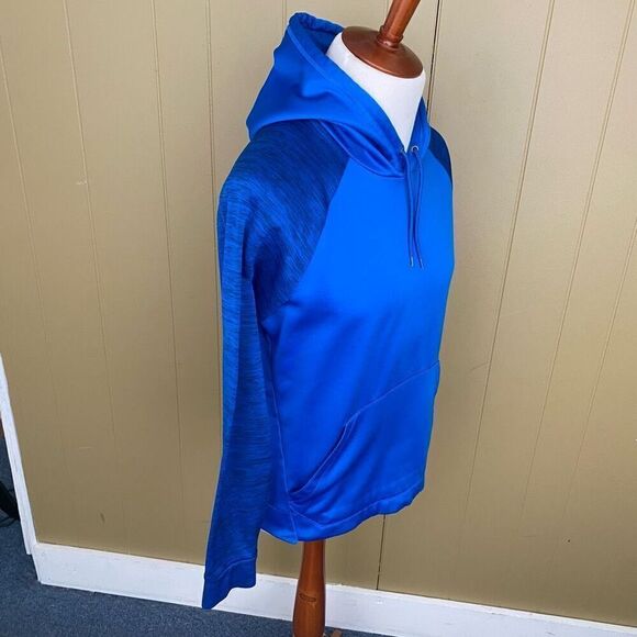 Tek Gear Warm Tek men M pullover drawstring hoodie blue - Picture 4 of 9